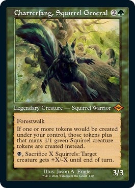 Image for Chatterfang, Squirrel General (Retro Frame) (Foil Etched) (410) - Magic: The Gathering