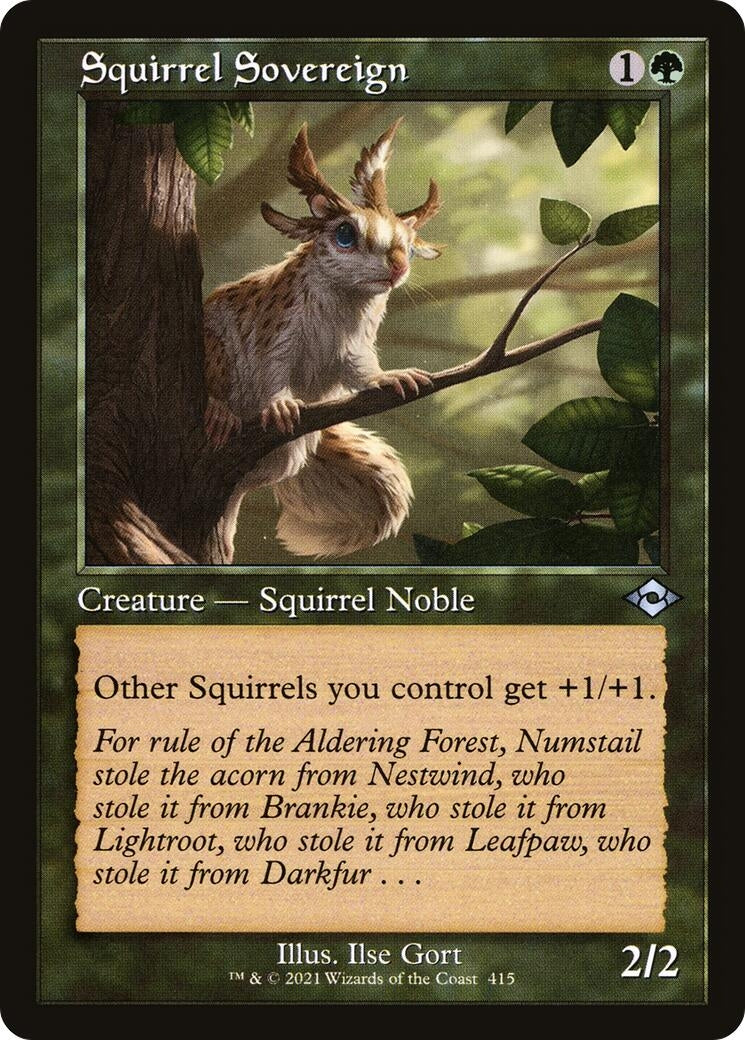 Image for Squirrel Sovereign (Retro Frame) (415) - Magic: The Gathering