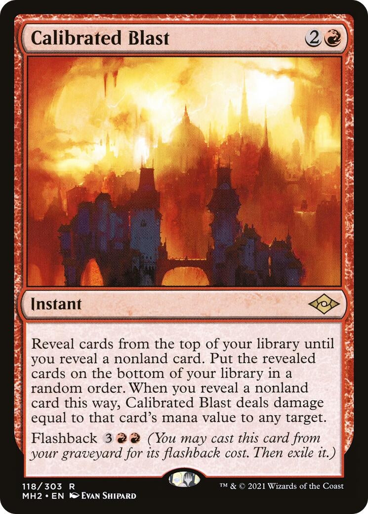 Image for Calibrated Blast (118) - Magic: The Gathering