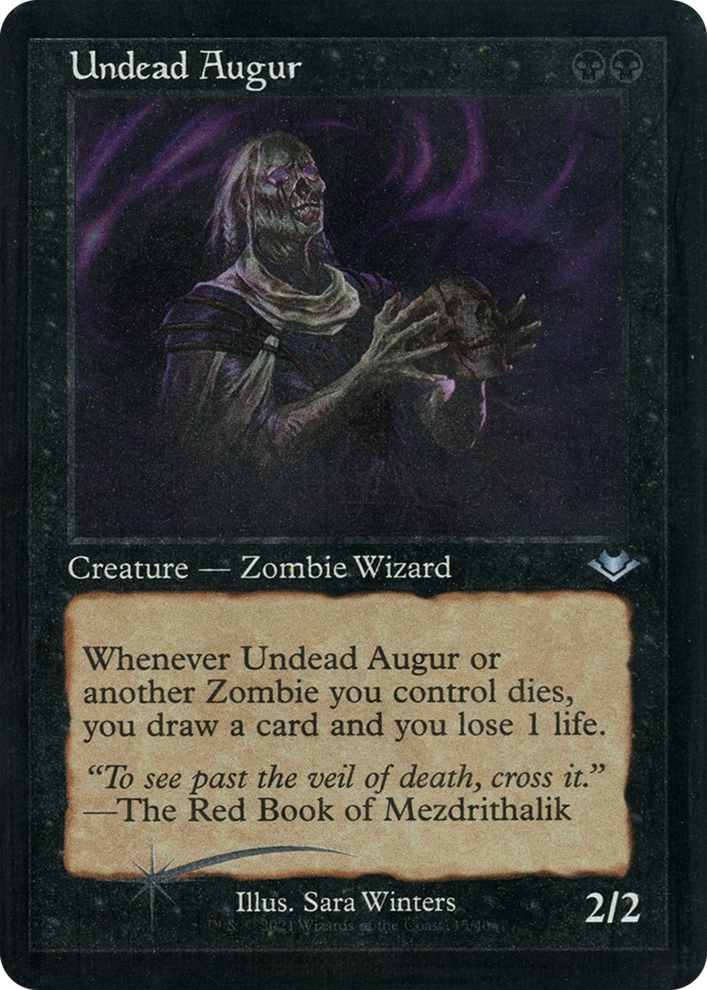 Image for Undead Augur (Retro Frame) (Foil Etched) (15) - Magic: The Gathering