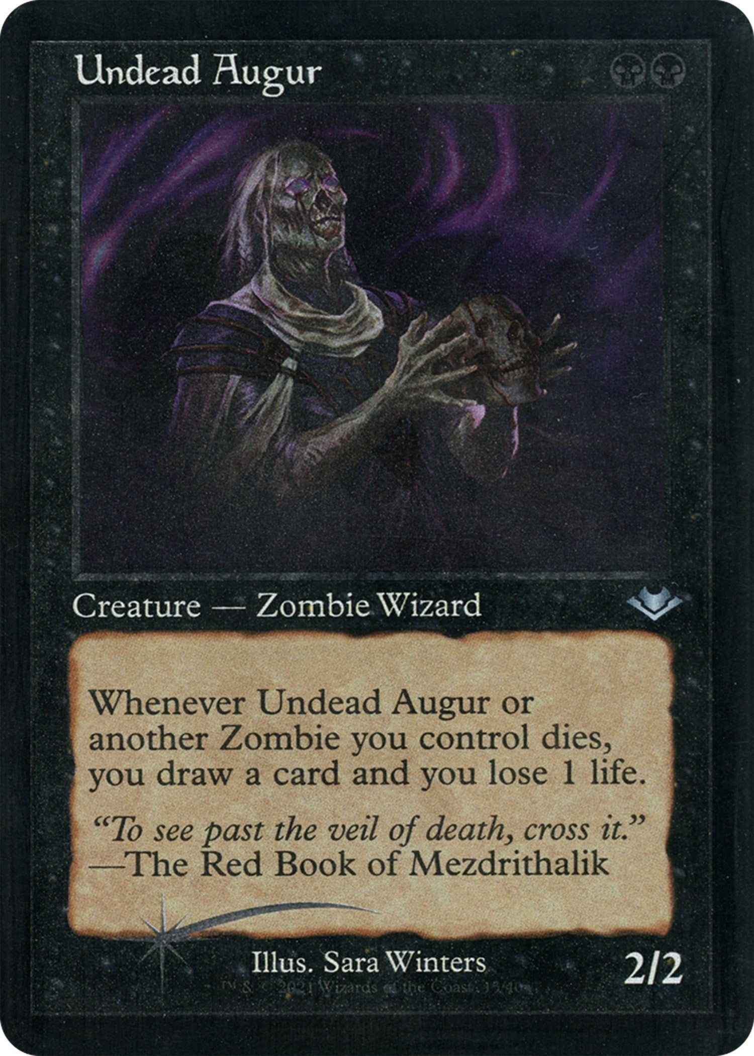Image for Undead Augur (Retro Frame) (Foil Etched) (15) - Magic: The Gathering