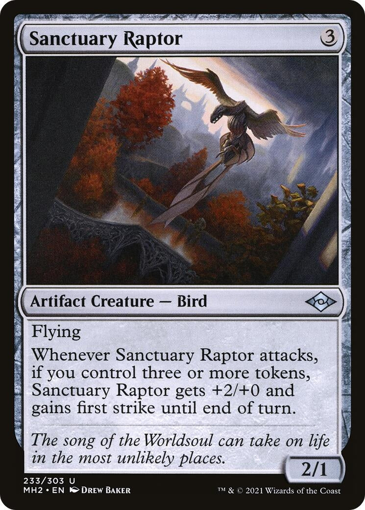 Image for Sanctuary Raptor (233) - Magic: The Gathering
