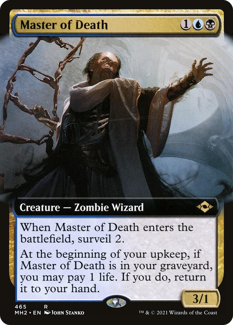Image for Master of Death (Extended Art) (465) - Magic: The Gathering