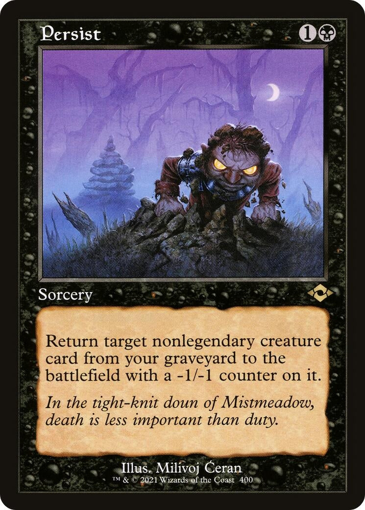 Image for Persist (Retro Frame) (400) - Magic: The Gathering