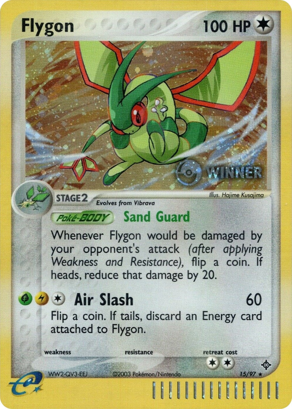 Image for Flygon - 15/97 (Pokemon League) [Winner] (015/097) (PR) - Pokemon