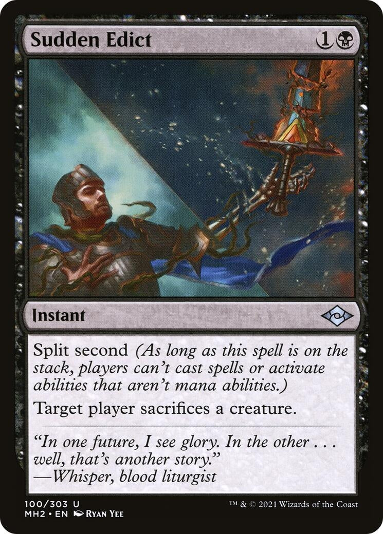 Image for Sudden Edict (100) - Magic: The Gathering