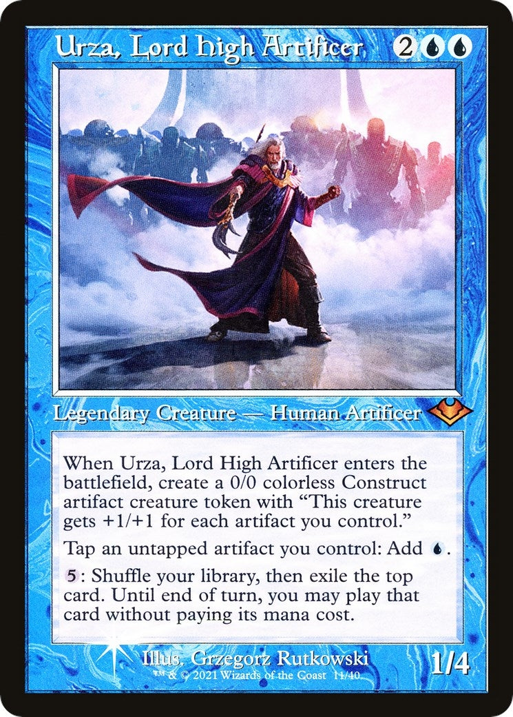 Image for Urza, Lord High Artificer (Retro Frame) (11) - Magic: The Gathering