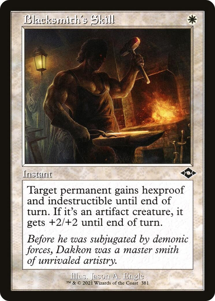 Image for Blacksmith's Skill (Retro Frame) (381) - Magic: The Gathering