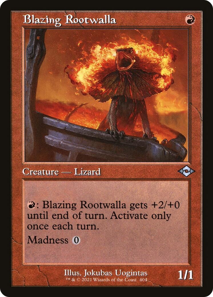 Image for Blazing Rootwalla (Retro Frame) (404) - Magic: The Gathering