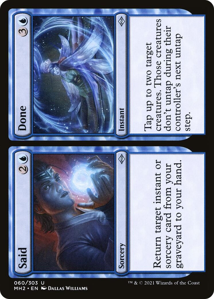 Image for Said // Done (60) - Magic: The Gathering