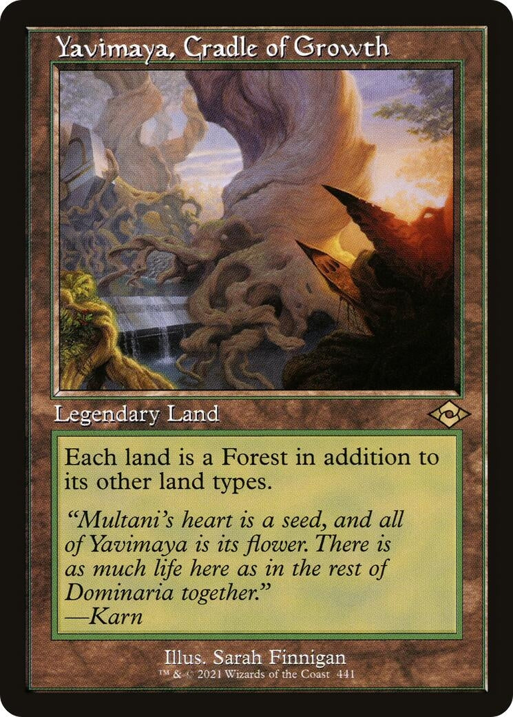Image for Yavimaya, Cradle of Growth (Retro Frame) (441) - Magic: The Gathering