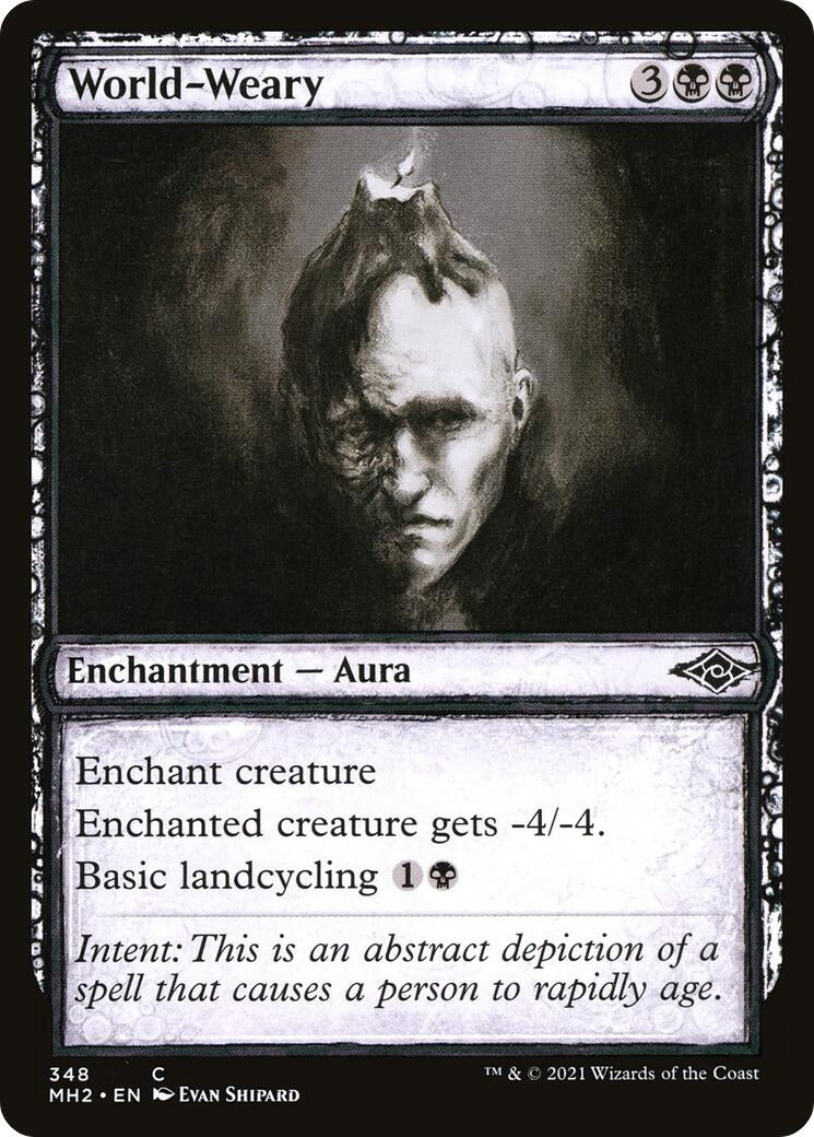 Image for World-Weary (Showcase) (348) - Magic: The Gathering