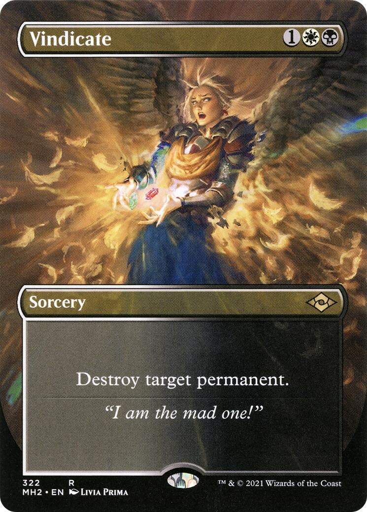 Image for Vindicate (Borderless) (322) - Magic: The Gathering