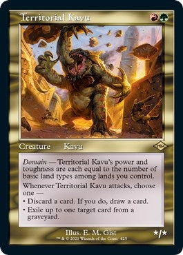 Image for Territorial Kavu (Retro Frame) (Foil Etched) (425) - Magic: The Gathering