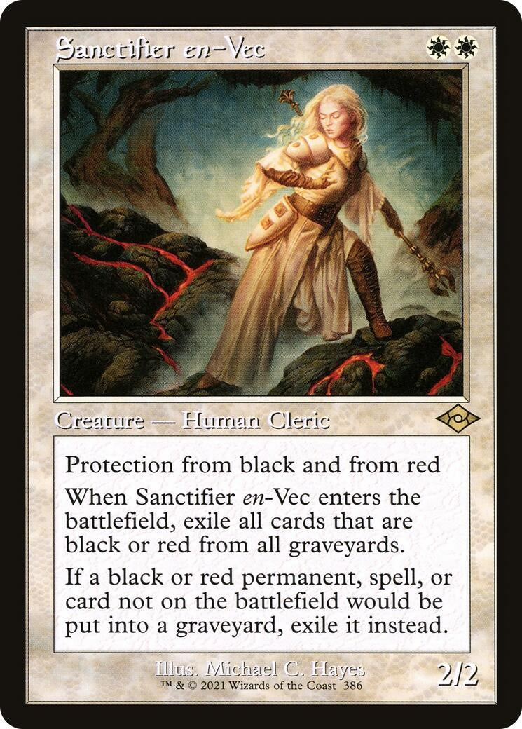 Image for Sanctifier en-Vec (Retro Frame) (386) - Magic: The Gathering