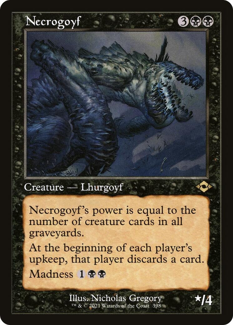 Image for Necrogoyf (Retro Frame) (398) - Magic: The Gathering