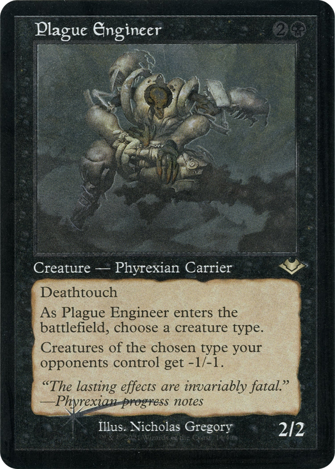 Image for Plague Engineer (Retro Frame) (Foil Etched) (14) - Magic: The Gathering