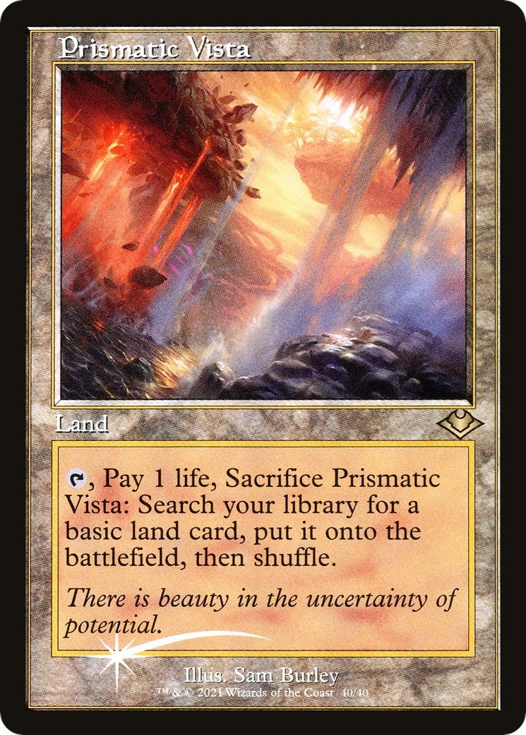 Image for Prismatic Vista (Retro Frame) (40) (MH1) - Magic: The Gathering