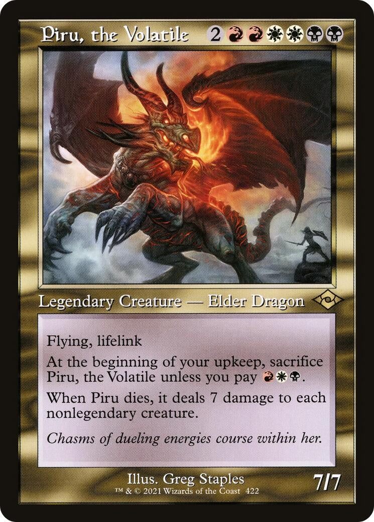 Image for Piru, the Volatile (Retro Frame) (422) - Magic: The Gathering