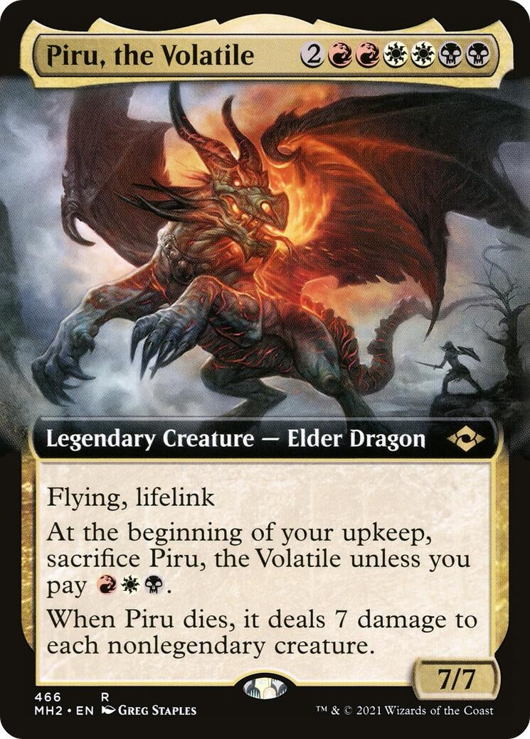 Image for Piru, the Volatile (Extended Art) (466) - Magic: The Gathering
