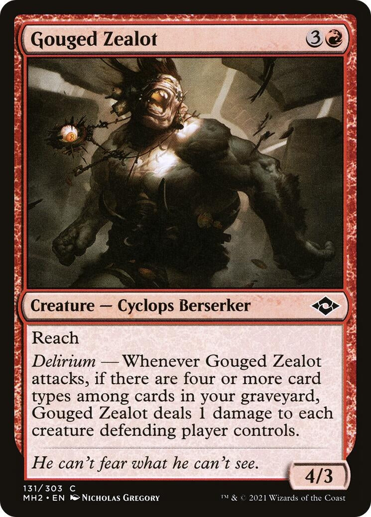Image for Gouged Zealot (131) - Magic: The Gathering