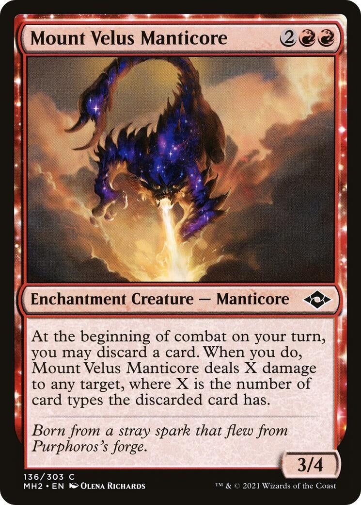 Image for Mount Velus Manticore (136) - Magic: The Gathering