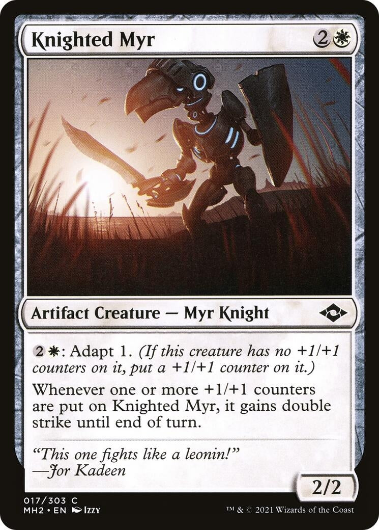 Image for Knighted Myr (17) - Magic: The Gathering
