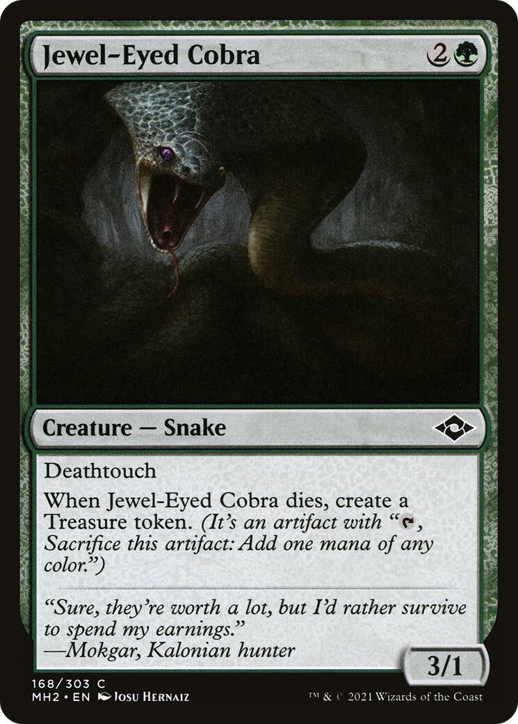 Image for Jewel-Eyed Cobra (168) - Magic: The Gathering