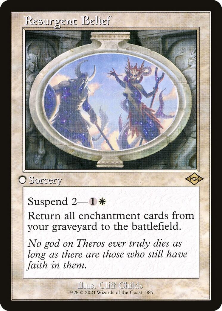 Image for Resurgent Belief (Retro Frame) (385) - Magic: The Gathering