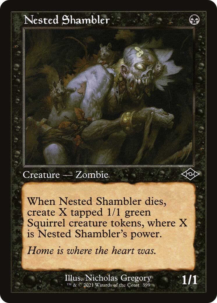 Image for Nested Shambler (Retro Frame) (399) - Magic: The Gathering