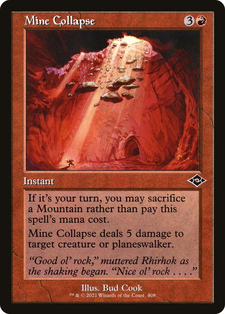 Image for Mine Collapse (Retro Frame) (408) - Magic: The Gathering