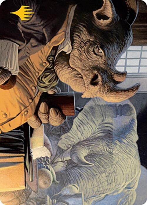 Image for Late to Dinner Art Card (Gold-Stamped) (3) (ASMH2) - Magic: The Gathering