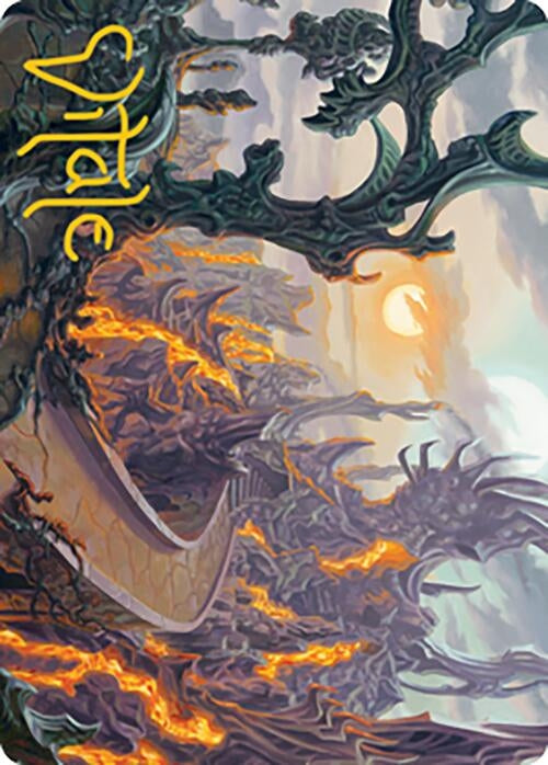 Image for Drossforge Bridge Art Card (Gold-Stamped Signature) (73) (ASMH2) - Magic: The Gathering