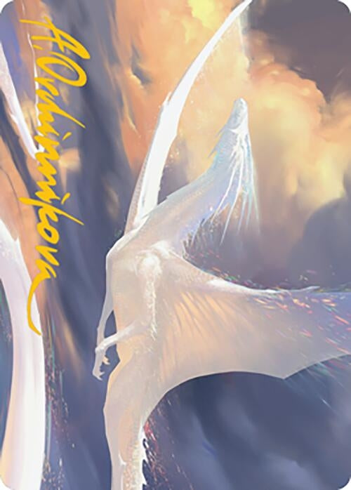 Image for Timeless Dragon Art Card (Gold-Stamped Signature) (9) (ASMH2) - Magic: The Gathering