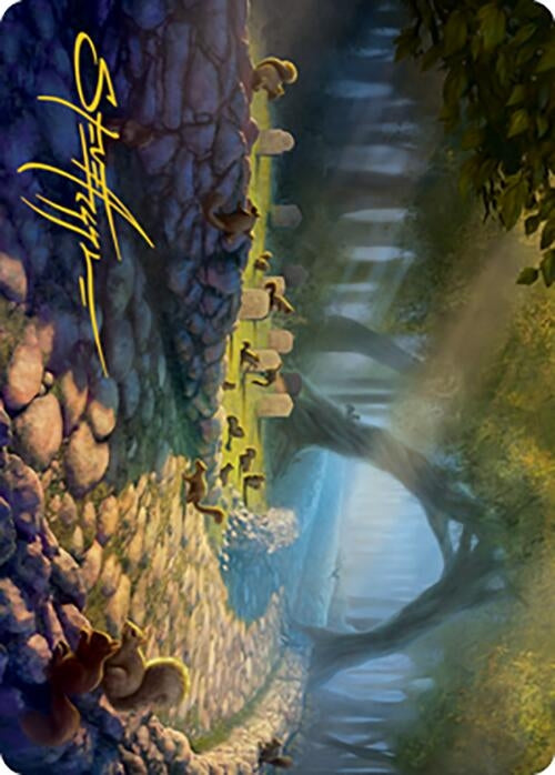 Image for Squirrel Sanctuary Art Card (Gold-Stamped Signature) (70) (ASMH2) - Magic: The Gathering