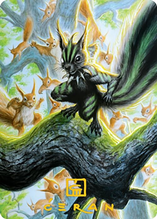 Image for Chatterfang, Squirrel General Art Card (67/81) (Gold-Stamped Signature) (67) (ASMH2) - Magic: The Gathering