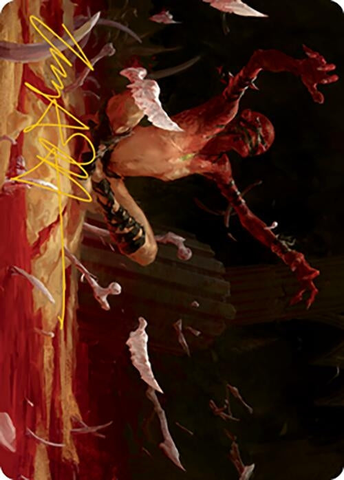 Image for Bone Shards Art Card (Gold-Stamped Signature) (27) (ASMH2) - Magic: The Gathering