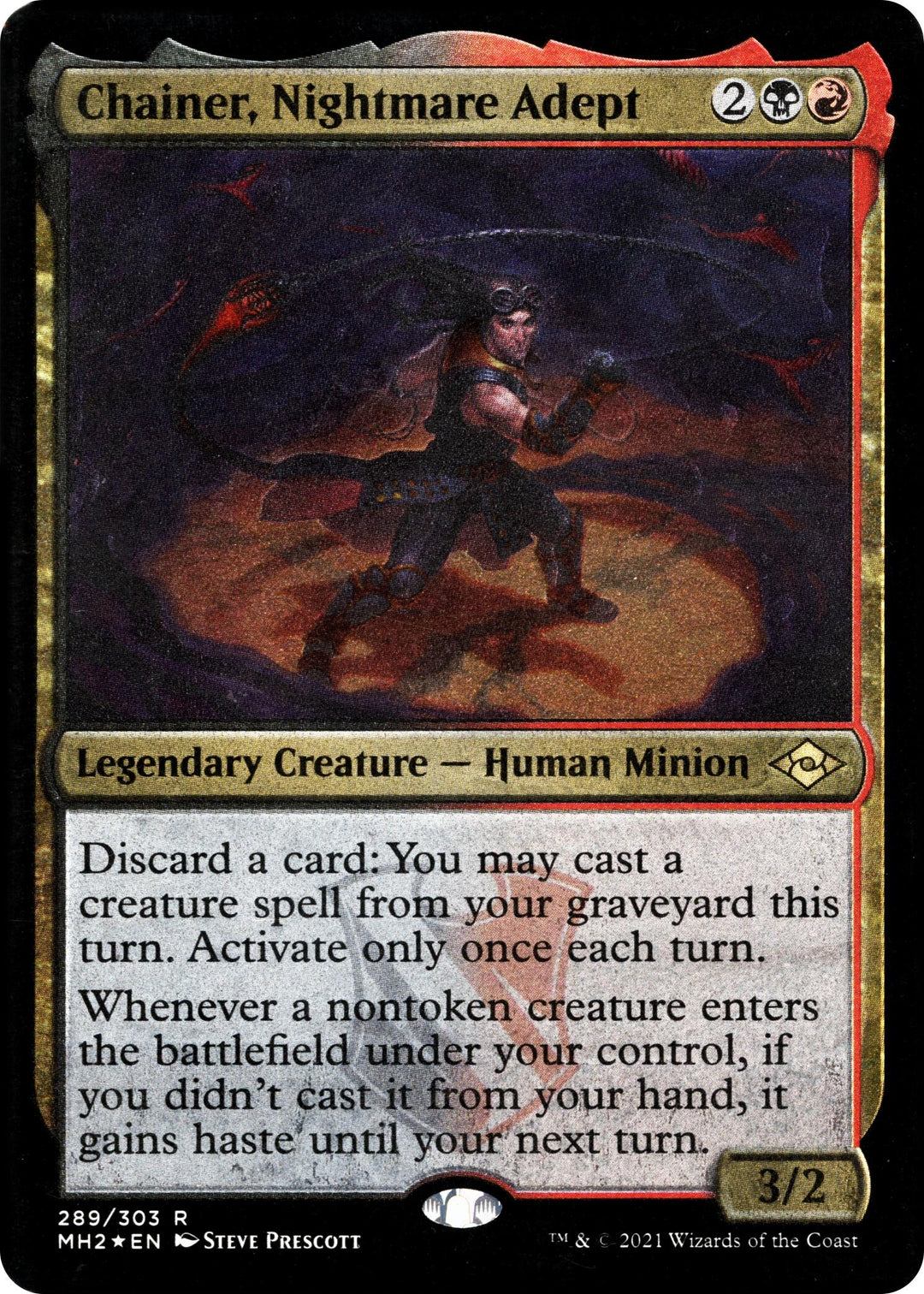 Image for Chainer, Nightmare Adept (Foil Etched) (289) - Magic: The Gathering