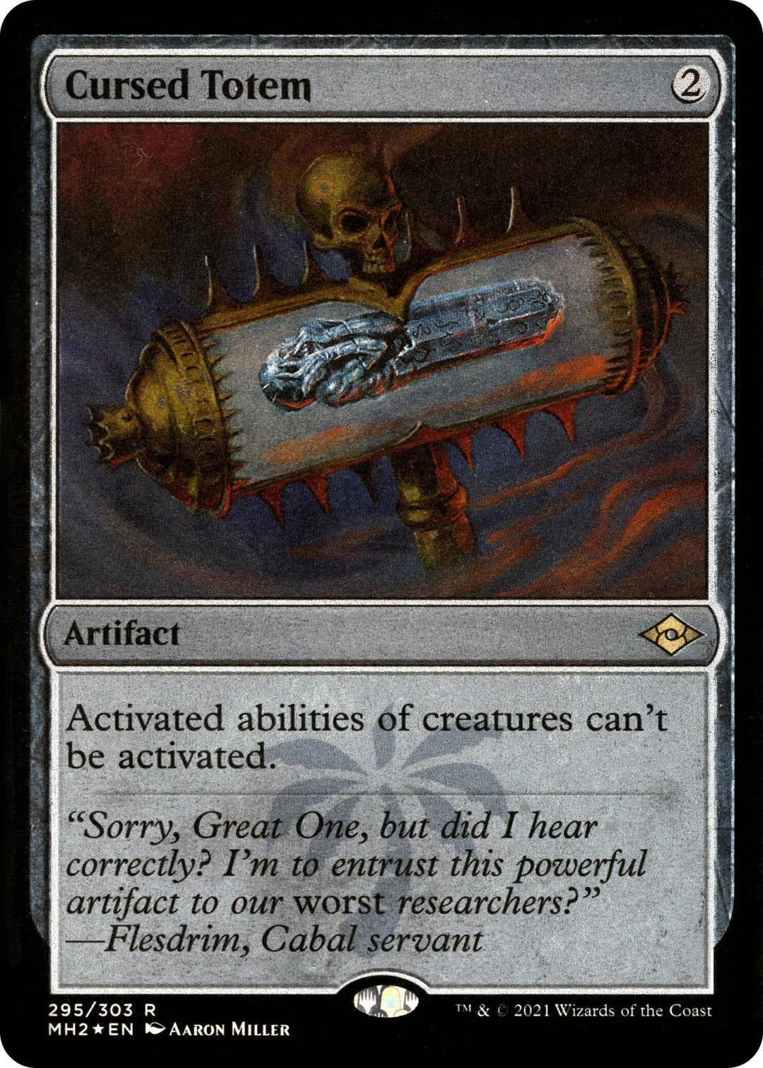 Image for Cursed Totem (Foil Etched) (295) - Magic: The Gathering