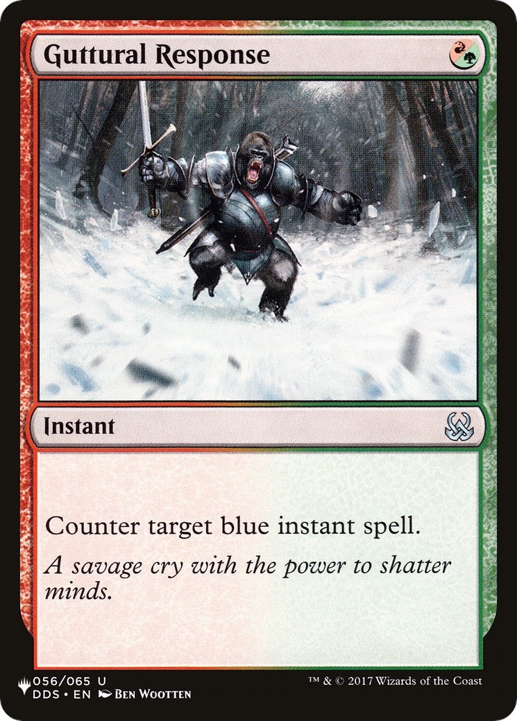 Image for Guttural Response (056/065) - Magic: The Gathering