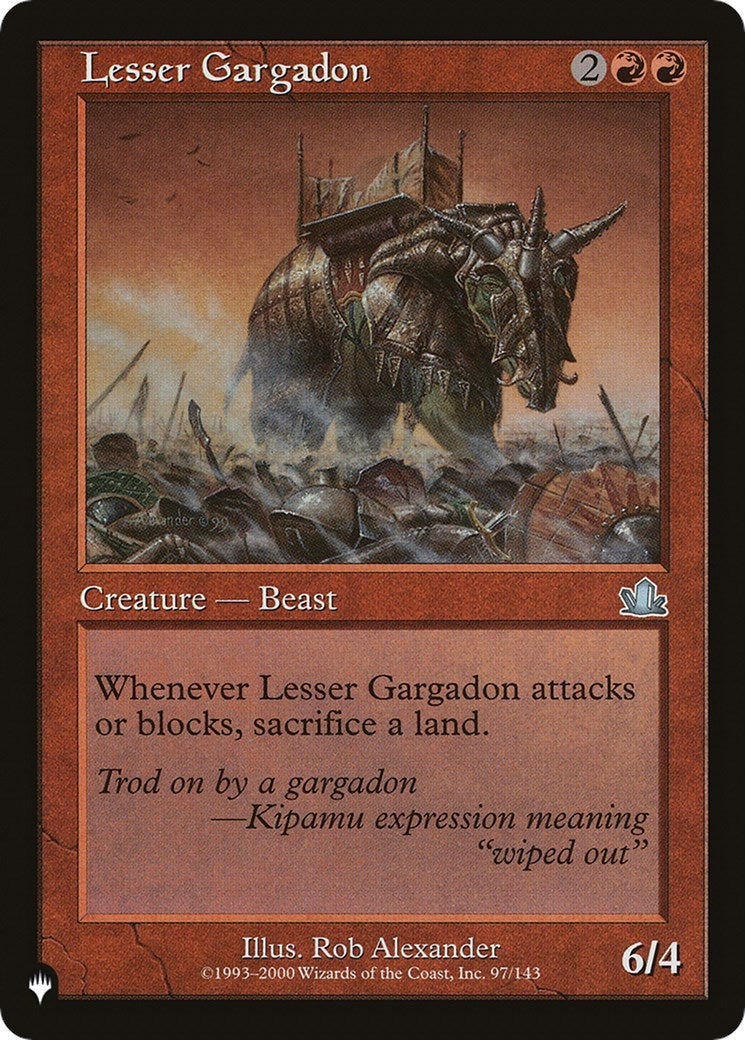 Image for Lesser Gargadon (97/143) (LIST) - Magic: The Gathering