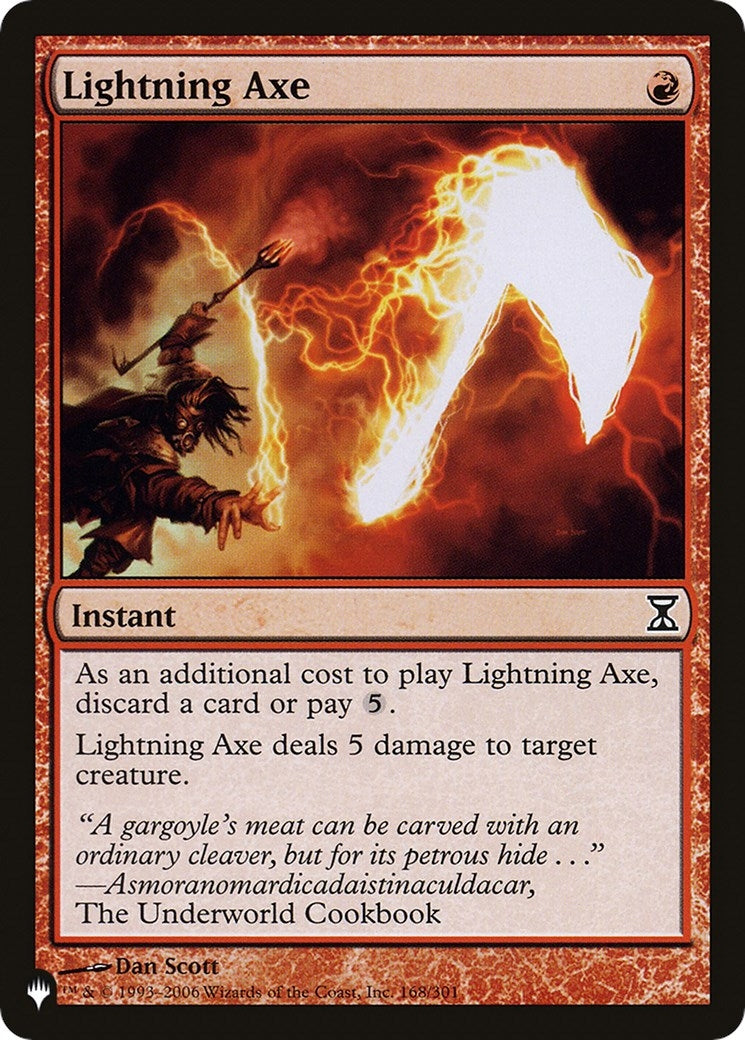 Image for Lightning Axe (168/301) (LIST) - Magic: The Gathering