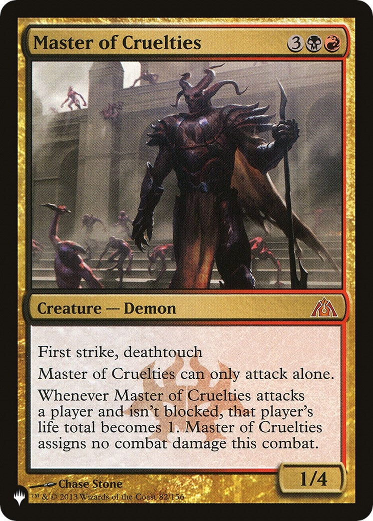 Image for Master of Cruelties (82/156) - Magic: The Gathering