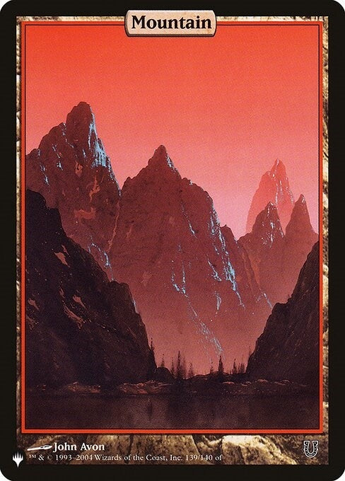 Image for Mountain (UNH) (453/140) (LIST) - Magic: The Gathering