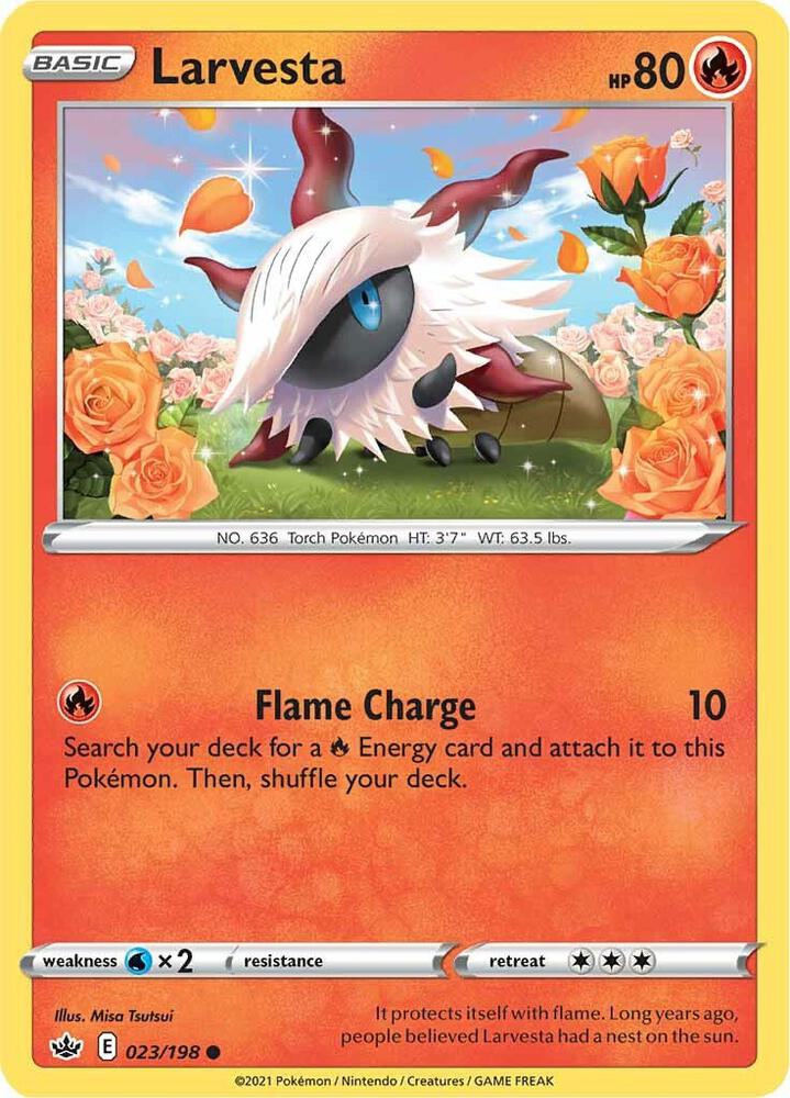 Image for Larvesta (023/198) (SWSH06) - Pokemon
