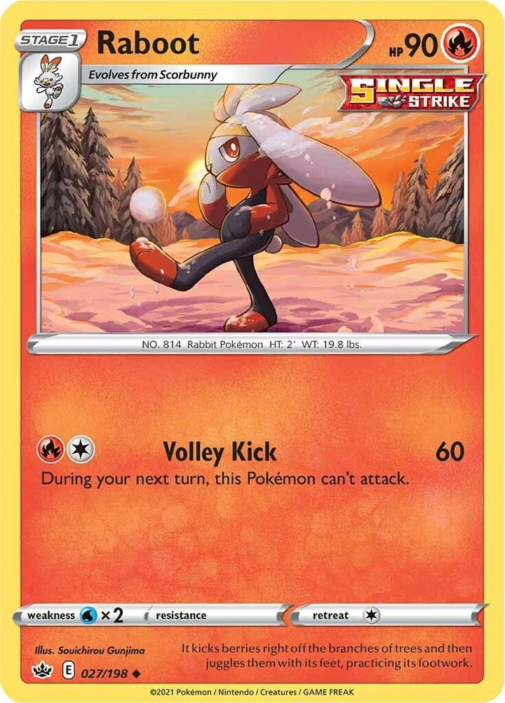 Image for Raboot (027/198) (SWSH06) - Pokemon