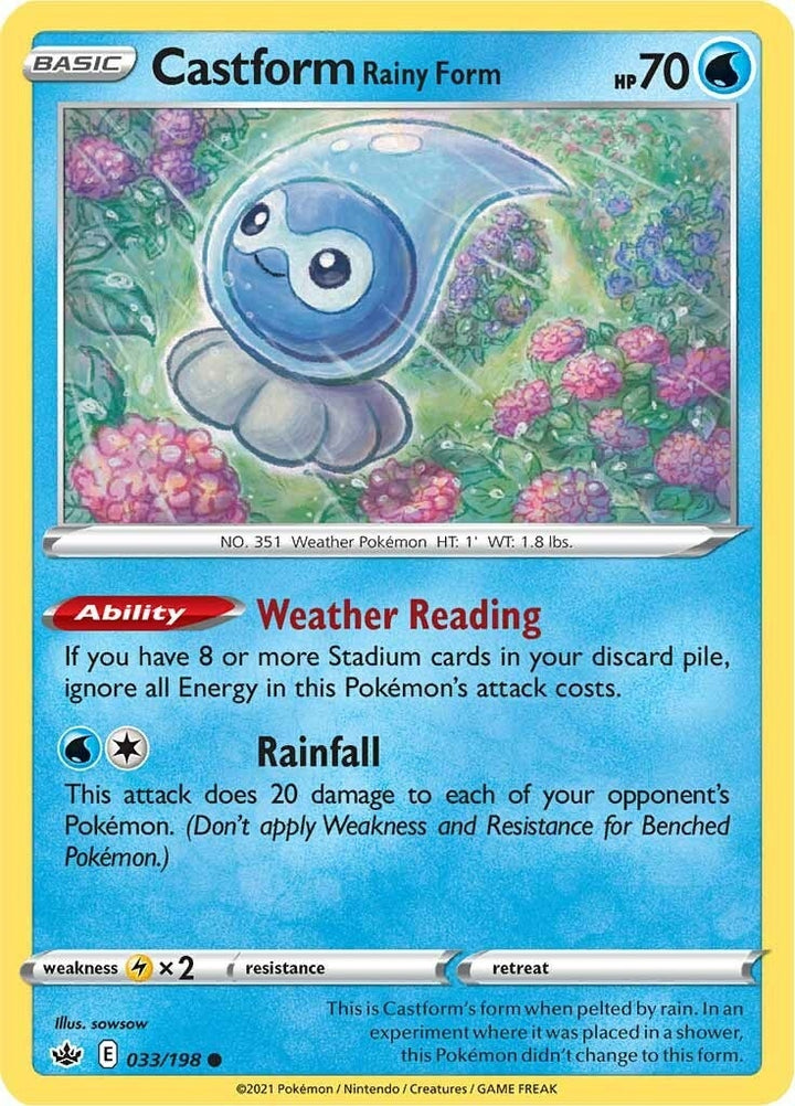 Image for Castform Rainy Form (033/198) (SWSH06) - Pokemon
