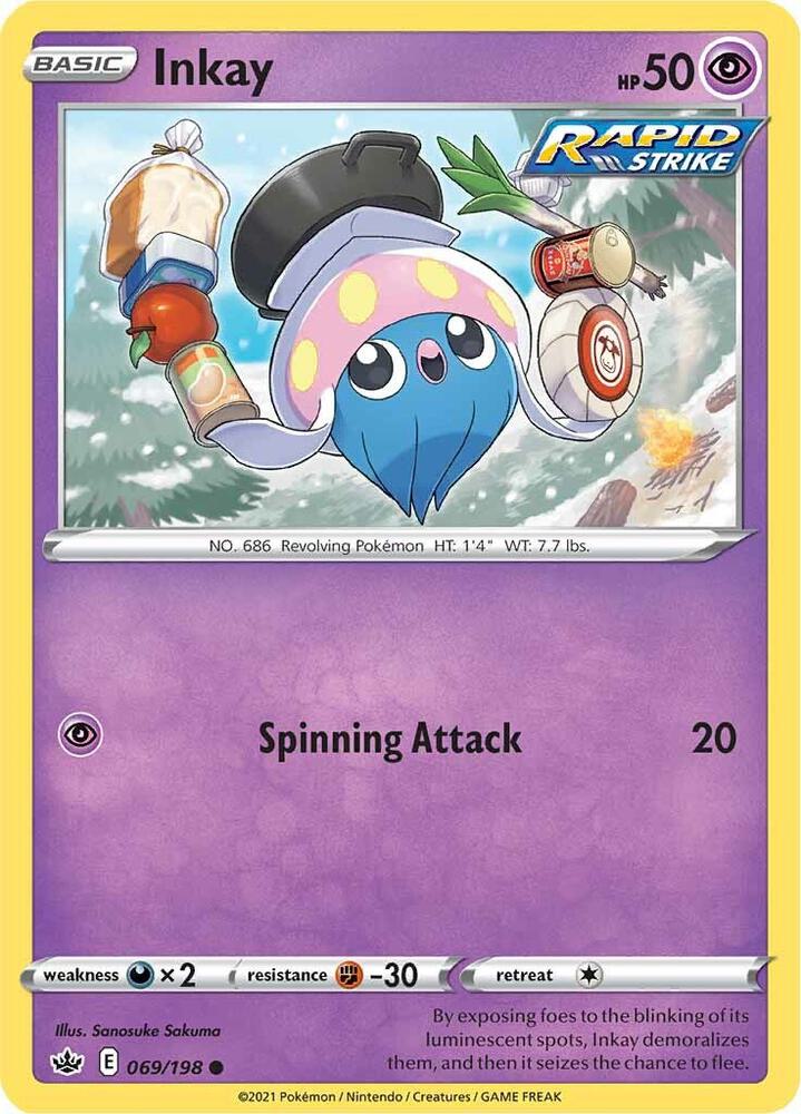 Image for Inkay (069/198) (SWSH06) - Pokemon