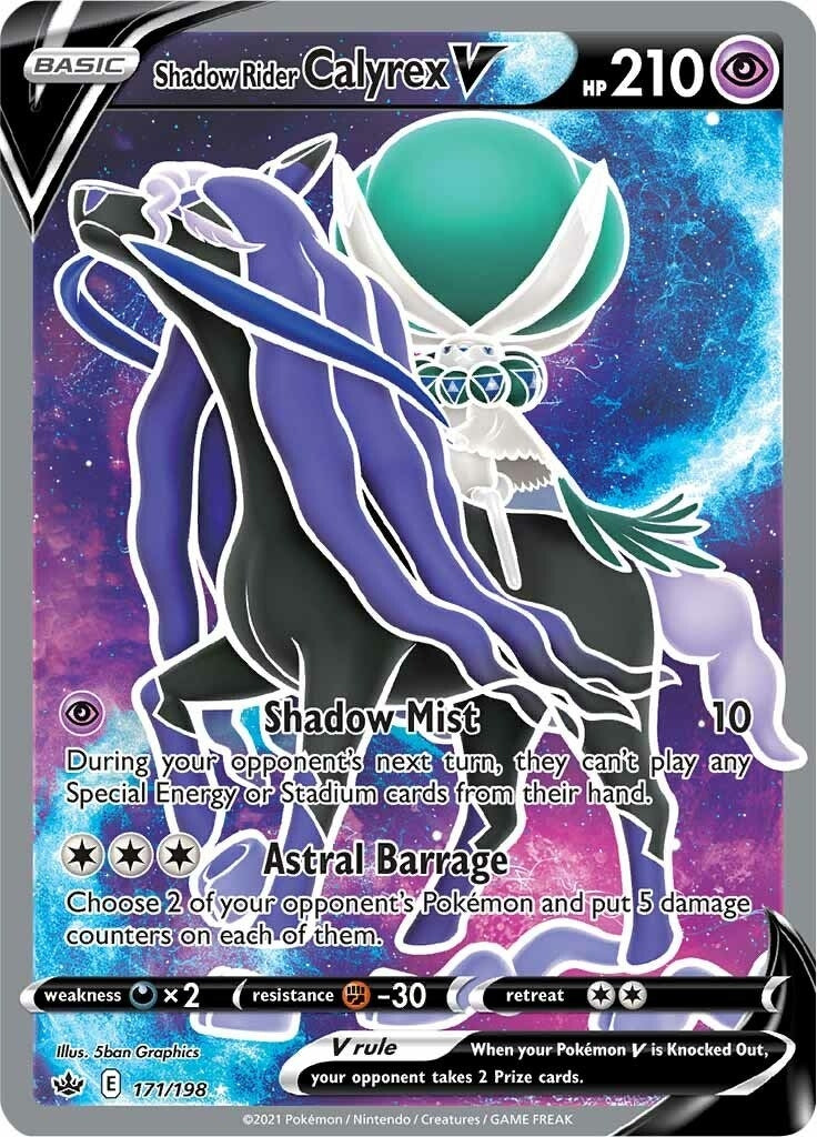 Image for Shadow Rider Calyrex V (Full Art) (171/198) (SWSH06) - Pokemon