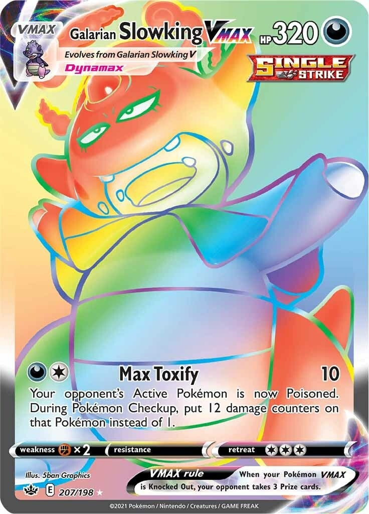 Image for Galarian Slowking VMAX (Secret) (207/198) (SWSH06) - Pokemon
